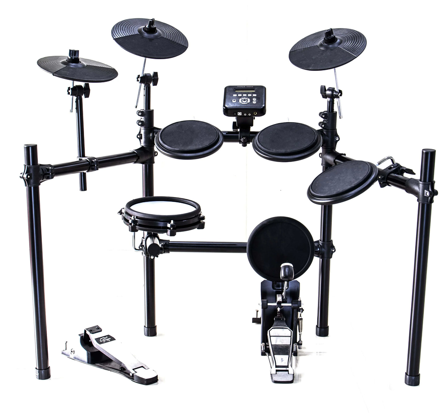 Black pdx540 professional high-end electronic drum kit with pedal, 5 drums, 3 cymbals, width 750px height 750px decorate root