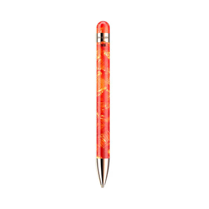 Vibrant red and orange marbled philips professional recording pen voice recorder with intelligent noise reduction and metallic tip