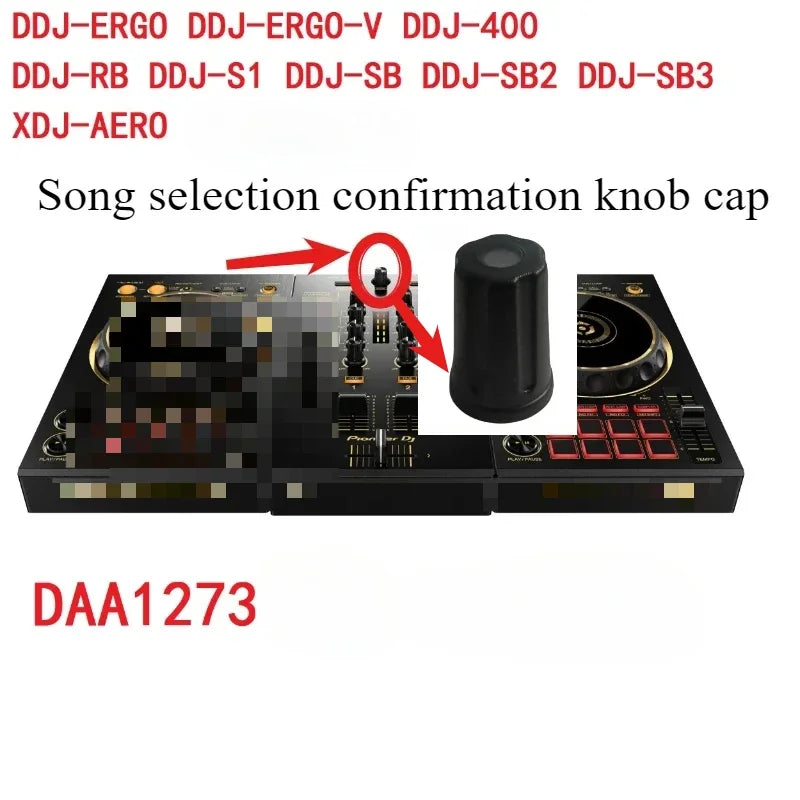 Black cylindrical knob cap daa1273 setting for pioneer ddj400 sb flx4 controllers in song selection use