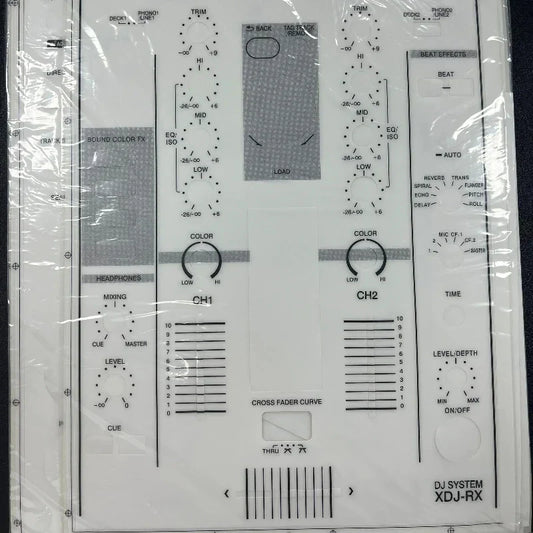 Clear plastic adhesive protective film for pioneer dj film xdj-rx controller full surround multicolor type beat