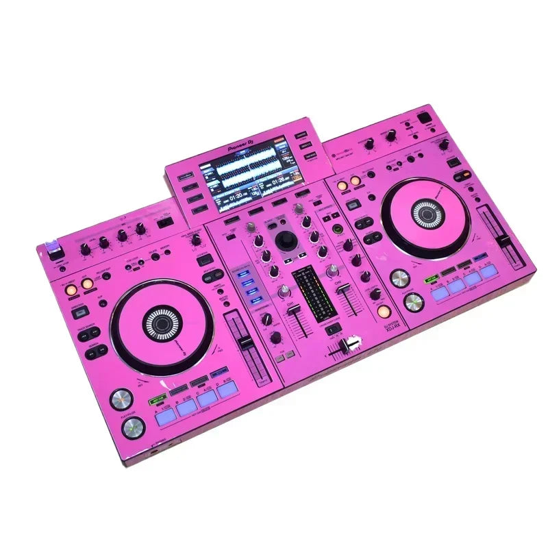 Vibrant pink pioneer dj film protector adhesive protective film for xdjrx xdj-rx controller with blue-lit buttons type beat
