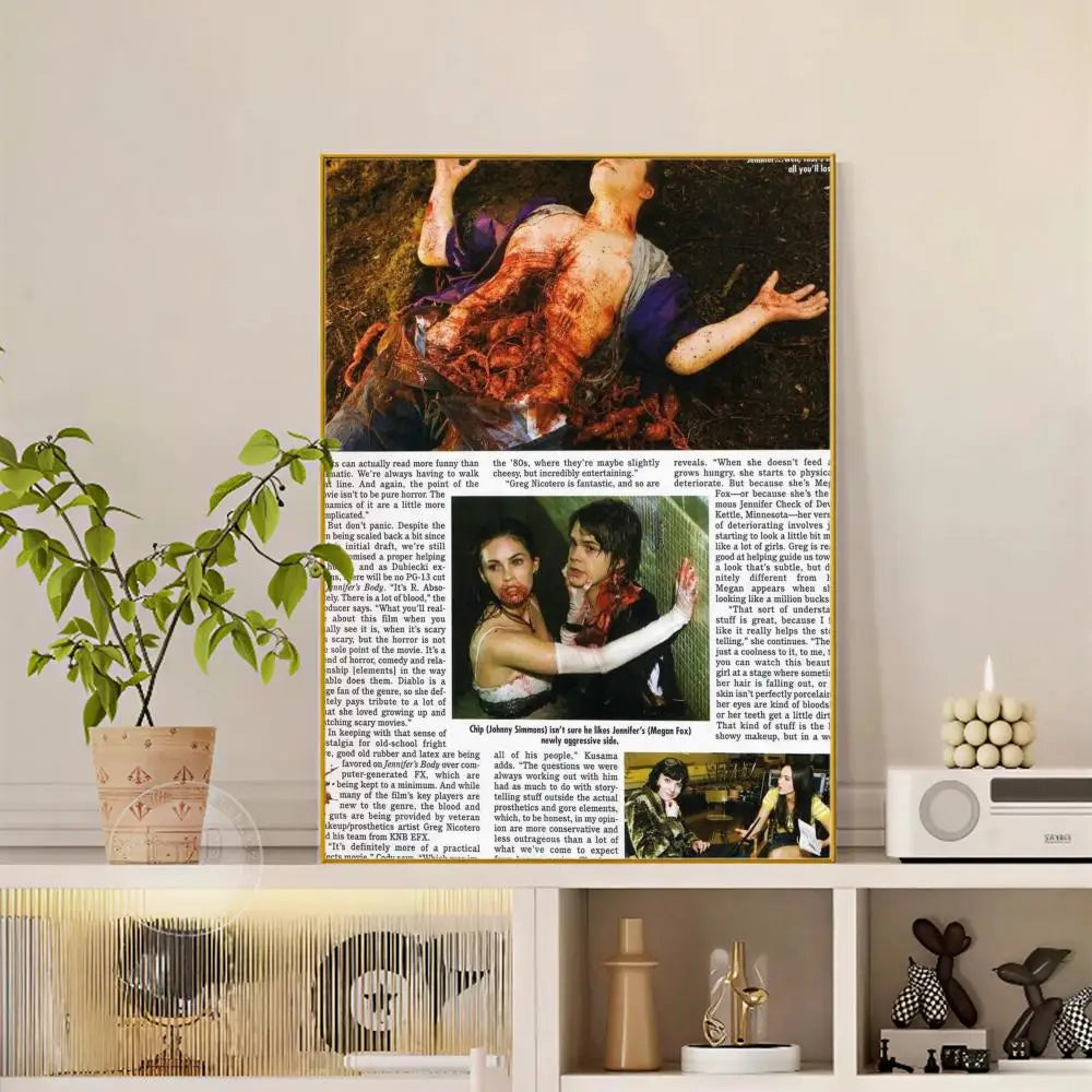 A framed canvas print of the godfather collage on aged newspaper background modern graphic wall art decor