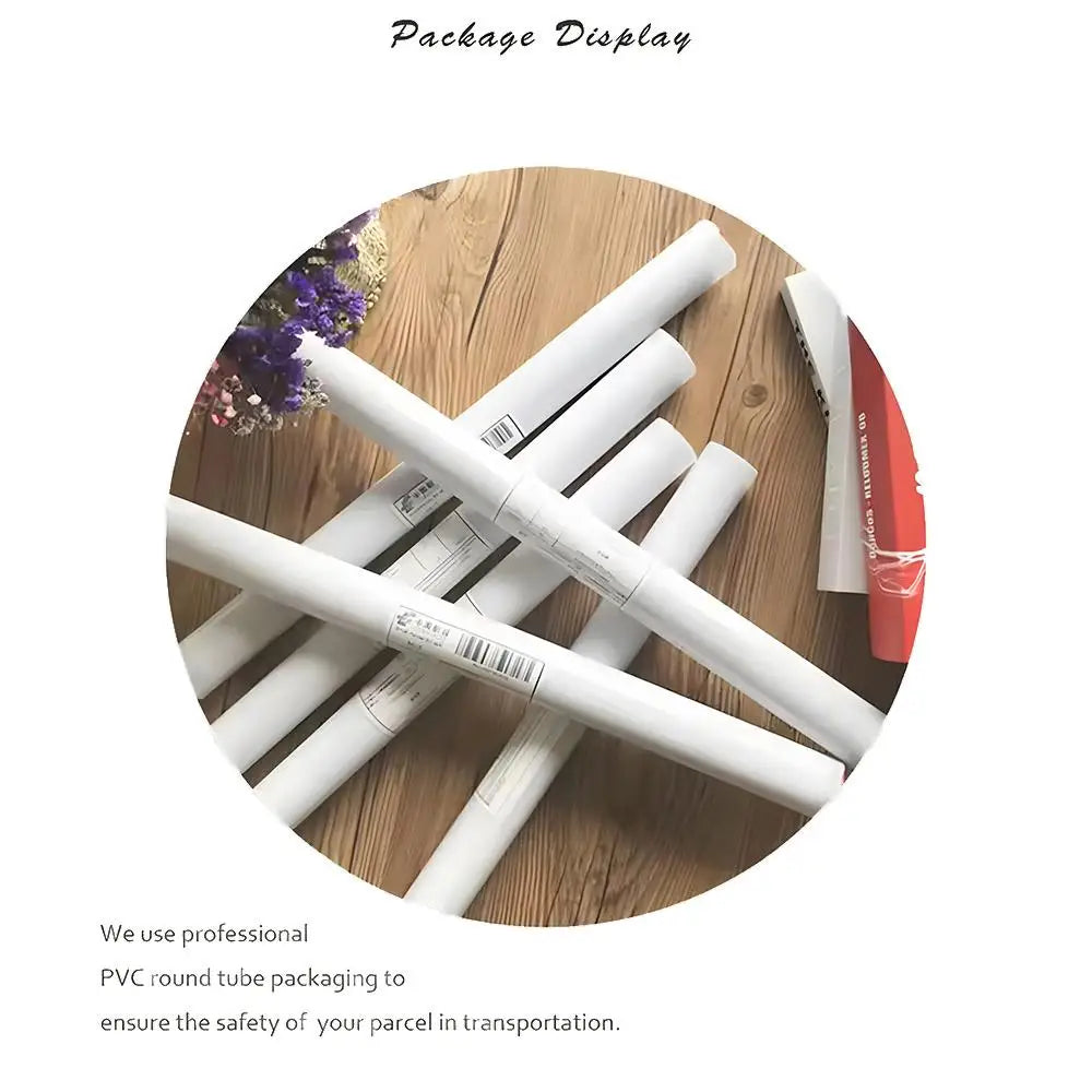 White pvc round tubes for packaging a pop movie jennifer body poster with modern graphic wall art decor