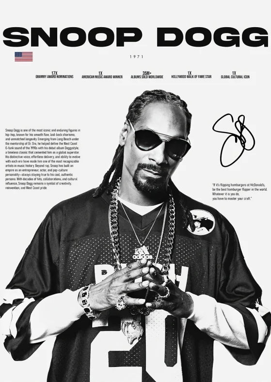 Pop rapper legends canvas painting featuring snoop dogg in a black adidas jersey layered over a white t-shirt
