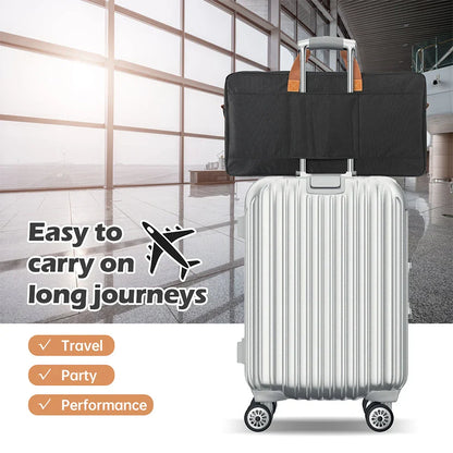 Silver ribbed hardshell portable carrying case with black carry-on bag for pioneer dj ddj-800 and ddj-flx104 controllers