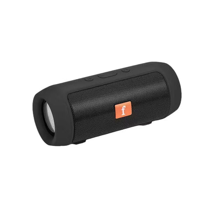 Black jbl flip 4 portable wireless bluetooth speaker with textured grille and orange logo supports tf card for easy carry