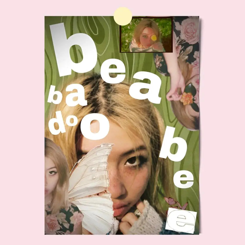Poster hd anime hot theme singer featuring a blonde woman with bold makeup and floral patterns in modern graphic style