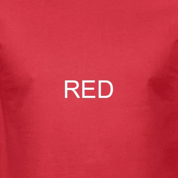 Red t-shirt with white text reading red for producer artist production beat makers and offer drop shipping use