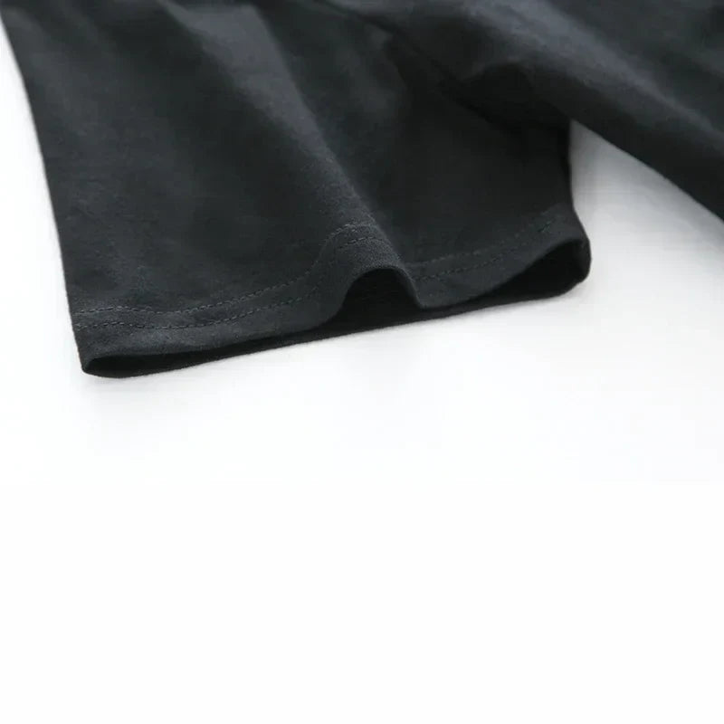 Black cotton producer artist production t shirt sleeve with neatly stitched hem ideal for artist production beat use