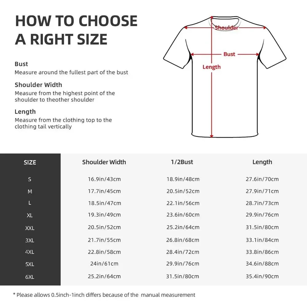White producer artist production t shirt with simple crew neck and short sleeves showing sizing measurement guidelines