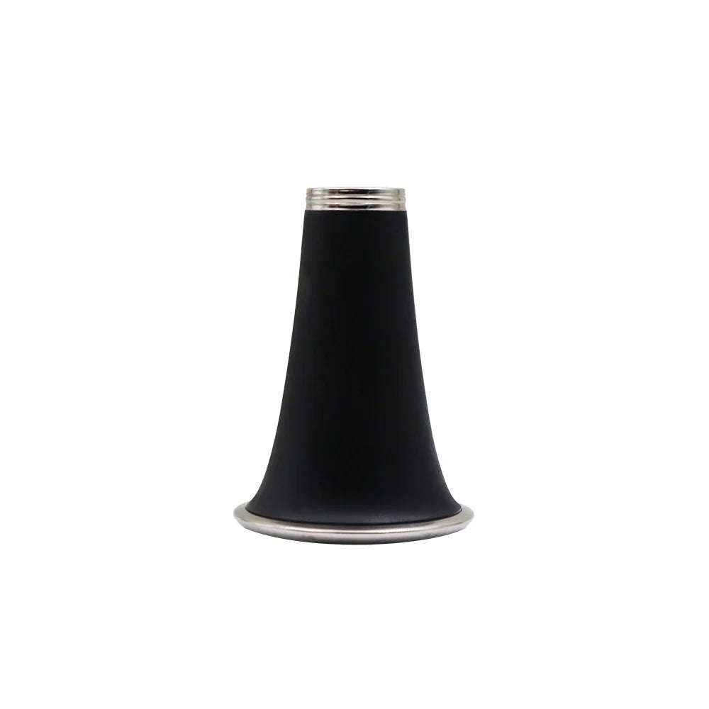 Black plastic clarinet bell with silver metal rims for professional 17 keys bb clarinet accessories reed box cleaning brushes trimmer