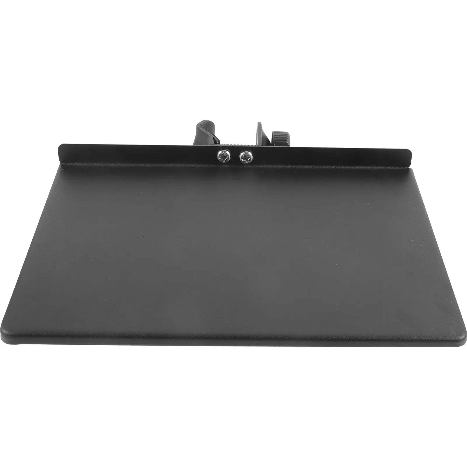 Black plastic adjustable clamp-on microphone rack stand with clip and screws for live streaming ktv and outdoor broadcasting mic