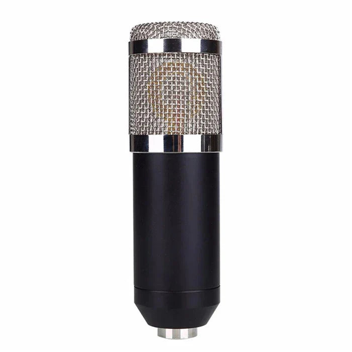 Black condenser wired bm800 studio microphone with silver mesh grille for vocal recording ktv and karaoke microphone mic