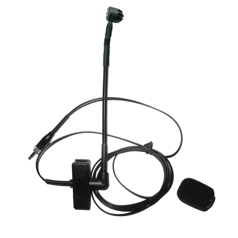 Black professional e908 gooseneck lavalier microphone with clip and foam windscreen for sennheiser xs xsw brass musical mic