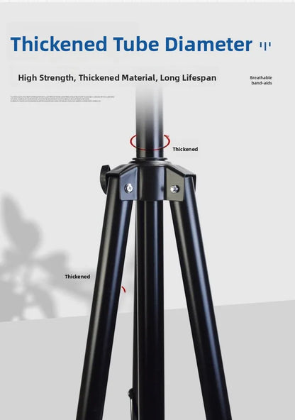 Black metal stage speaker stand with thickened tube diameter and reinforced joints for bracket durable music use