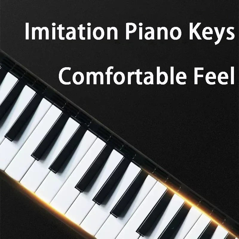 Professional melodica with 37 black and white imitation piano keys offers comfortable feel for musical keyboard kids use