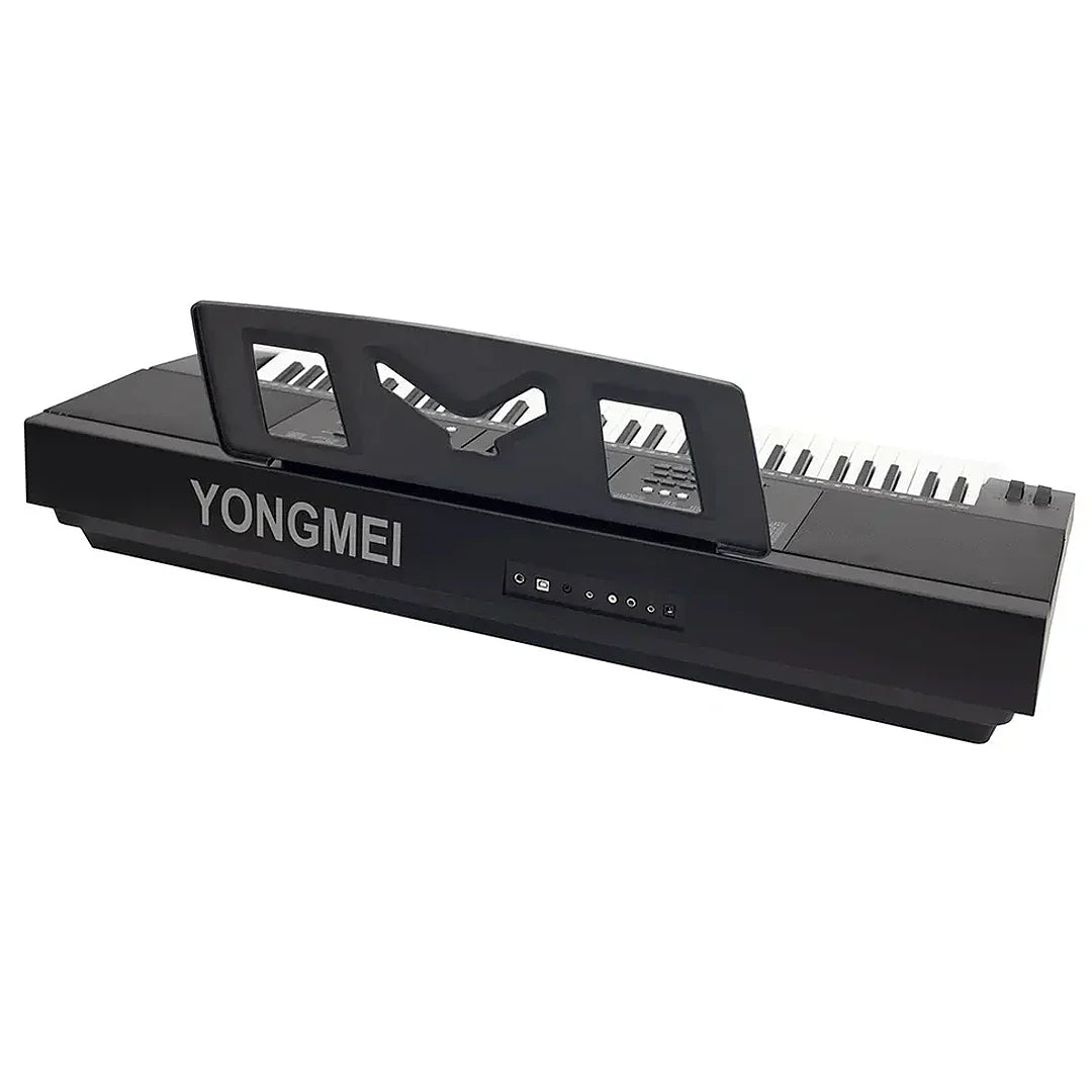 Black yongmei professional musical keyboard midi controller electronic piano music synthesizer with integrated stand