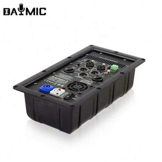 Black professional oem 15 inch active speaker studio enclosure with 1000w amplifier module and multiple input jacks
