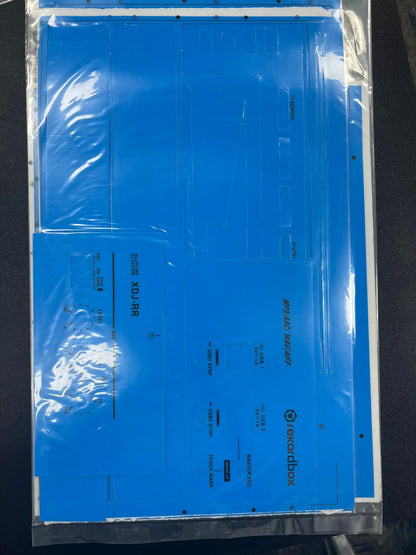 Blue plastic rexfordbox protective sticker pioneer pvc film sheet for surfing protection on all-in-one dj controller