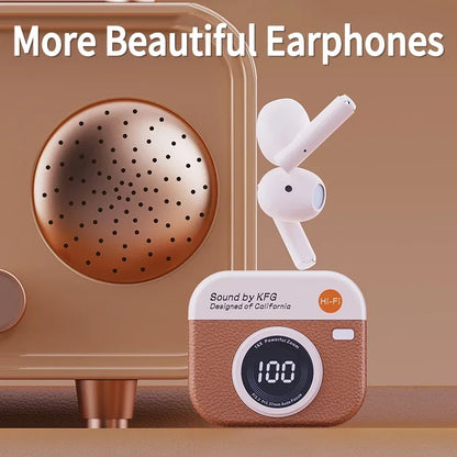 White q86 bluetooth 5.3 wireless earbuds with sleek minimalist design and smooth finish for sports and gaming use