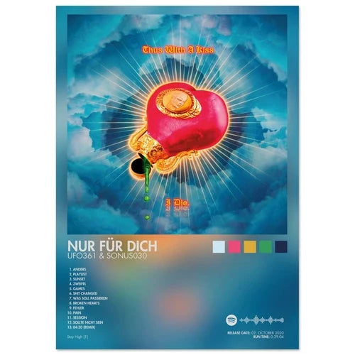 A vibrant red heart-shaped canvas wall art with golden accents and glowing aura ideal for album cover male female singer poster aesthetic rapper decor
