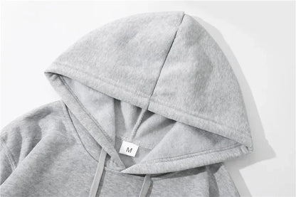 Gray heathered cotton hoodie with matching drawstrings and white size tag m from hamza album tour vintage casual cotton fashion gothic oversized collection