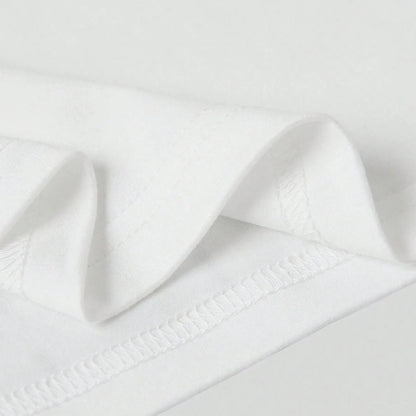 White cotton rapper böhse onkelz graphic t shirt with soft textured fabric and neatly stitched hemline for streetwear