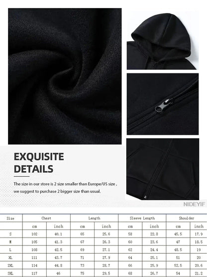 Black hooded zip-up sweatshirt with textured fabric and silver-toned zipper for rapper cris mj fan album tour streetwear