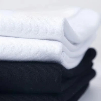 Stacked white and black ribbed crew socks paired with rapper frank retro graphic t shirt cotton cotton unisex clothing