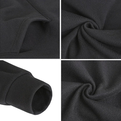 Black fleece-lined rapper grecas tour album print oversized sweatshirt with ribbed cuffs and soft textured fabric