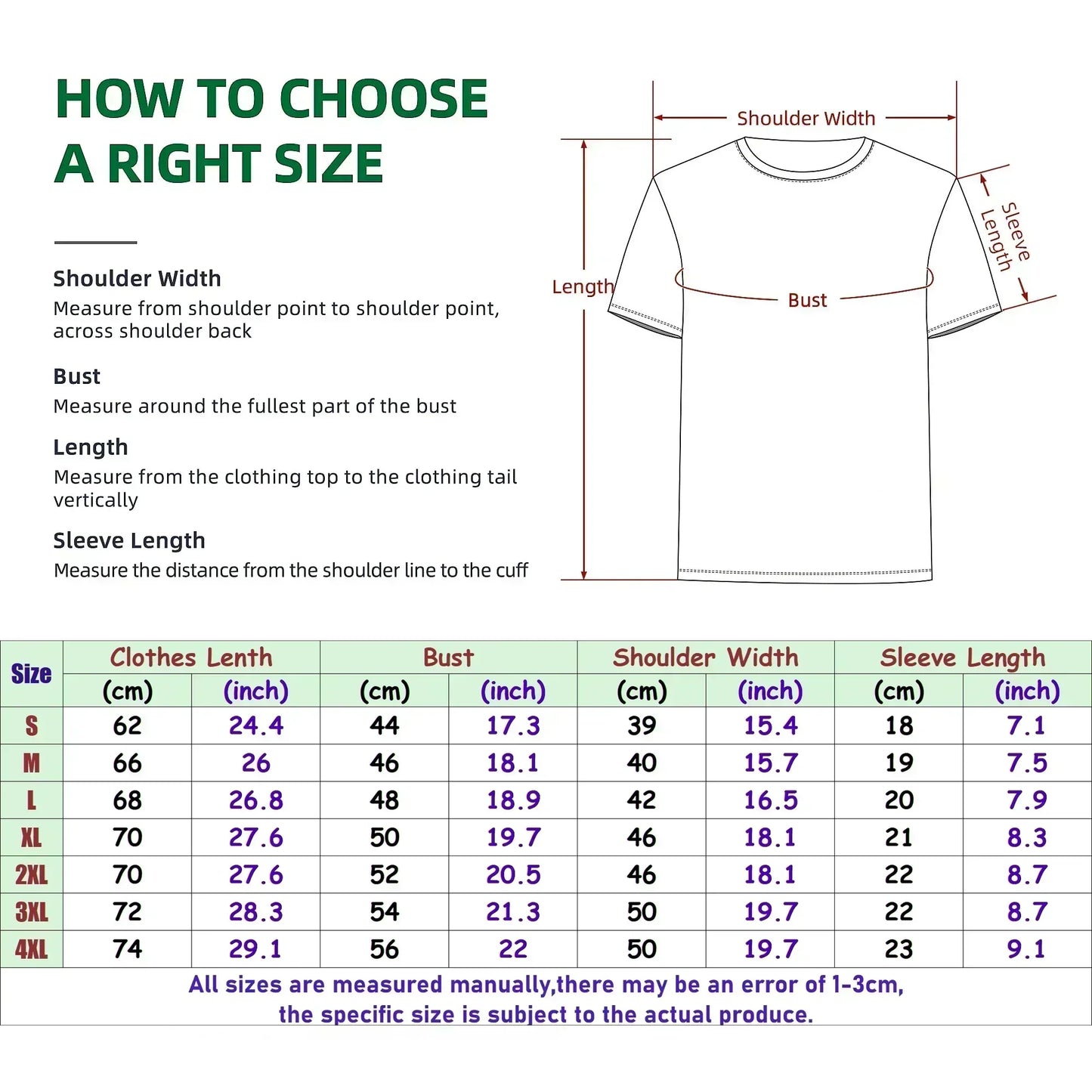 White cotton hip hop y2k t-shirt with crew neck and short sleeves shown in size chart for rapper mac miller album balloonerism poster design