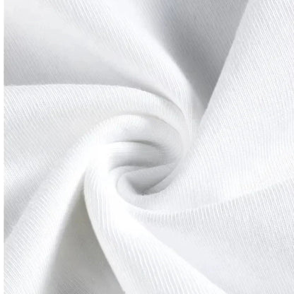 White ribbed fabric with subtle texture and soft drape in rapper melendi tour retro high quality cotton hip hop clothing t shirt
