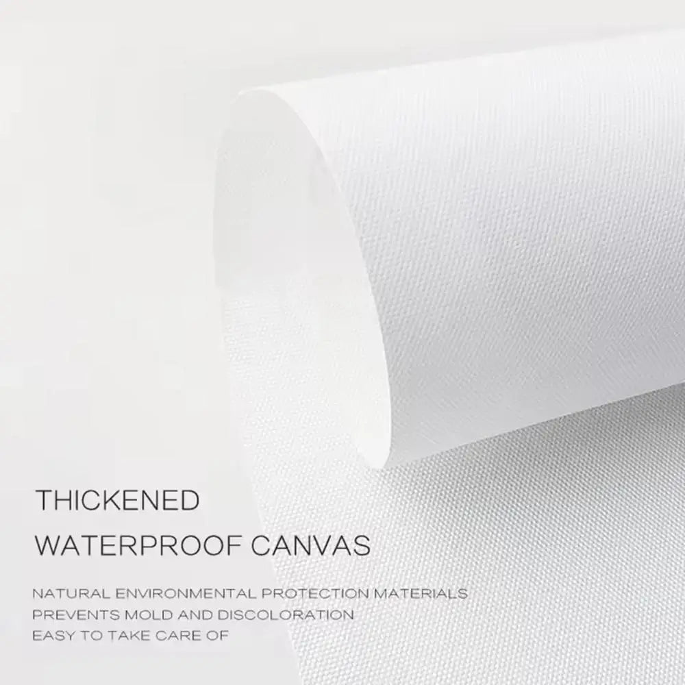A roll of thickened white waterproof canvas with textured weave for b-bad bunny wall art decor and home decoration