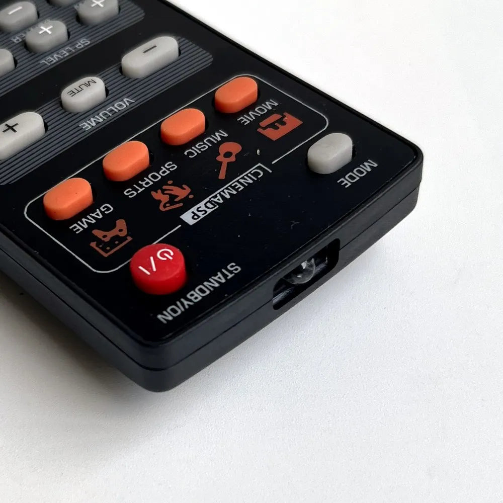 Black tss-15 wf50580 remote control with orange gray buttons and red 1/2 button for yamaha home theater tss-20 wn82710 system