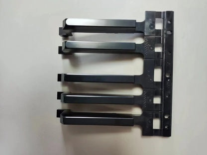 Black plastic cable management clips with matte finish and rectangular slots for yamaha p45 p48 replacement digital piano repair parts