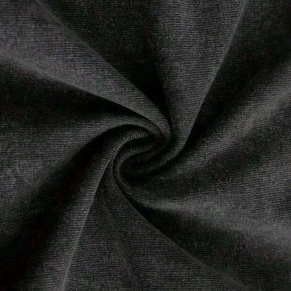 Dark gray textured fabric with subtle woven pattern on rock band hip-hop music short sleeve fashion summer loose t-shirt