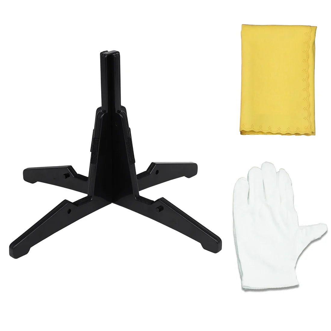 Black plastic folding portable sax bracket trumpet flute stand and clarinet holder stand for woodwind instruments
