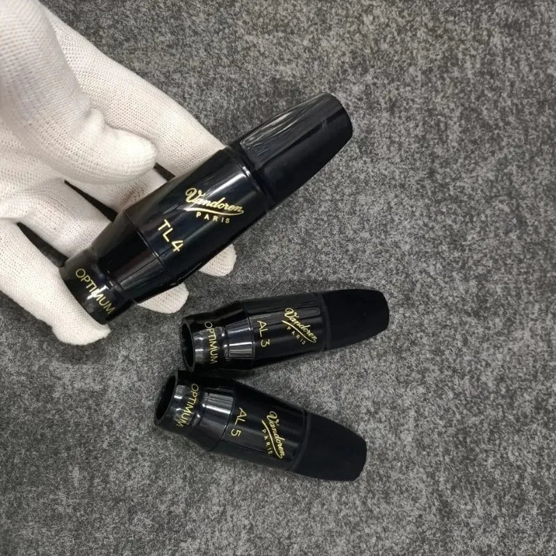 Black Vandoren Paris saxophone head curdlin mouthpieces with gold lettering for al5 alto saxophone classical use