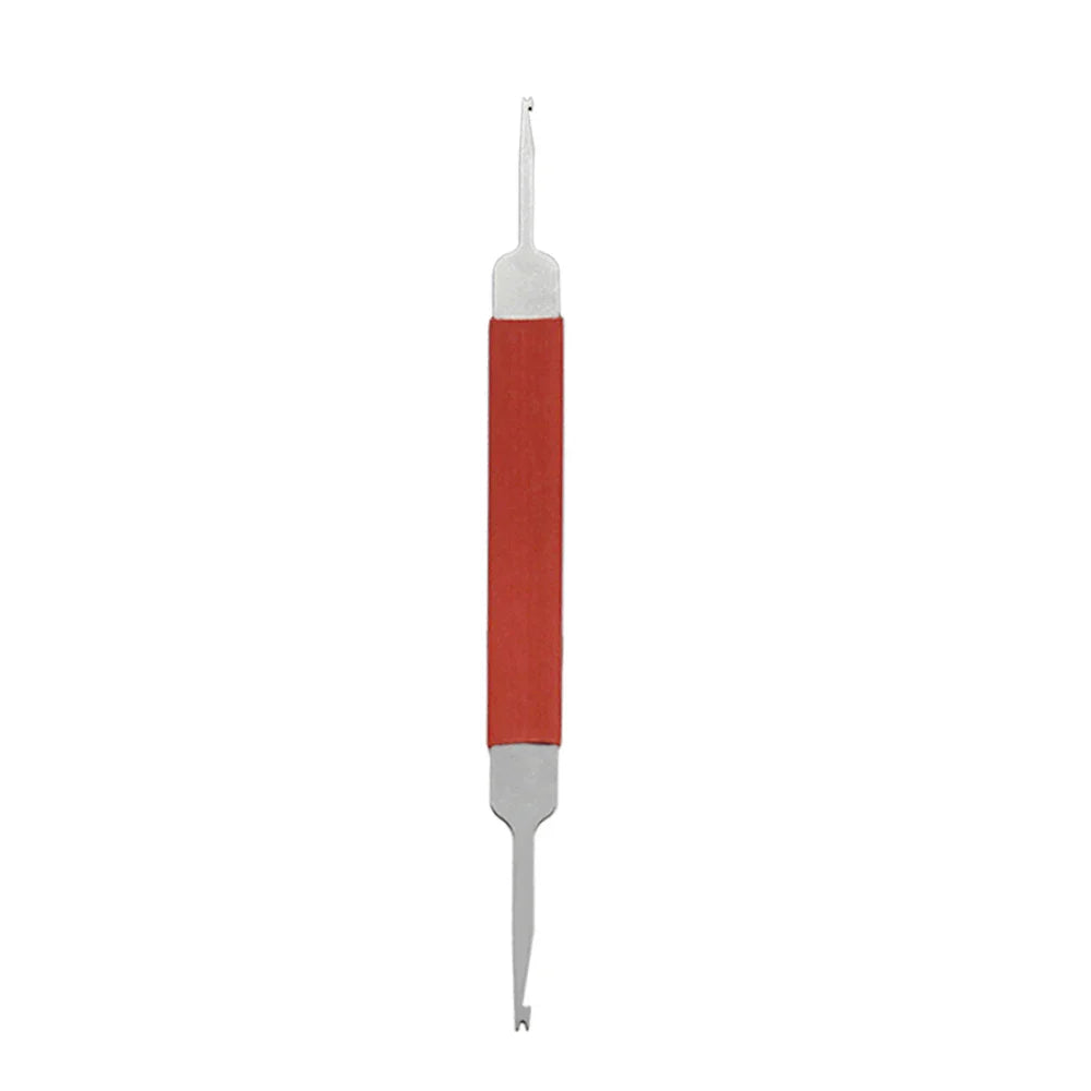 Red-handled needle spring hook with silver metallic pointed tip saxophone needle spring accessories double hooks tool
