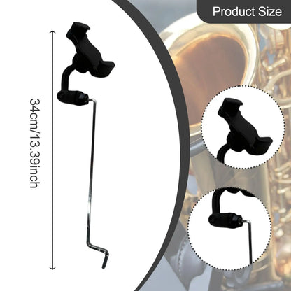 Black plastic and metal saxophone phone holder clip for stand music clip and holder sax clip support