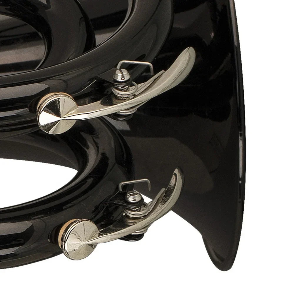 Black lacquered brass seasound mini pocket trumpet bb tone with polished silver slide instrument trompette jypt406bk