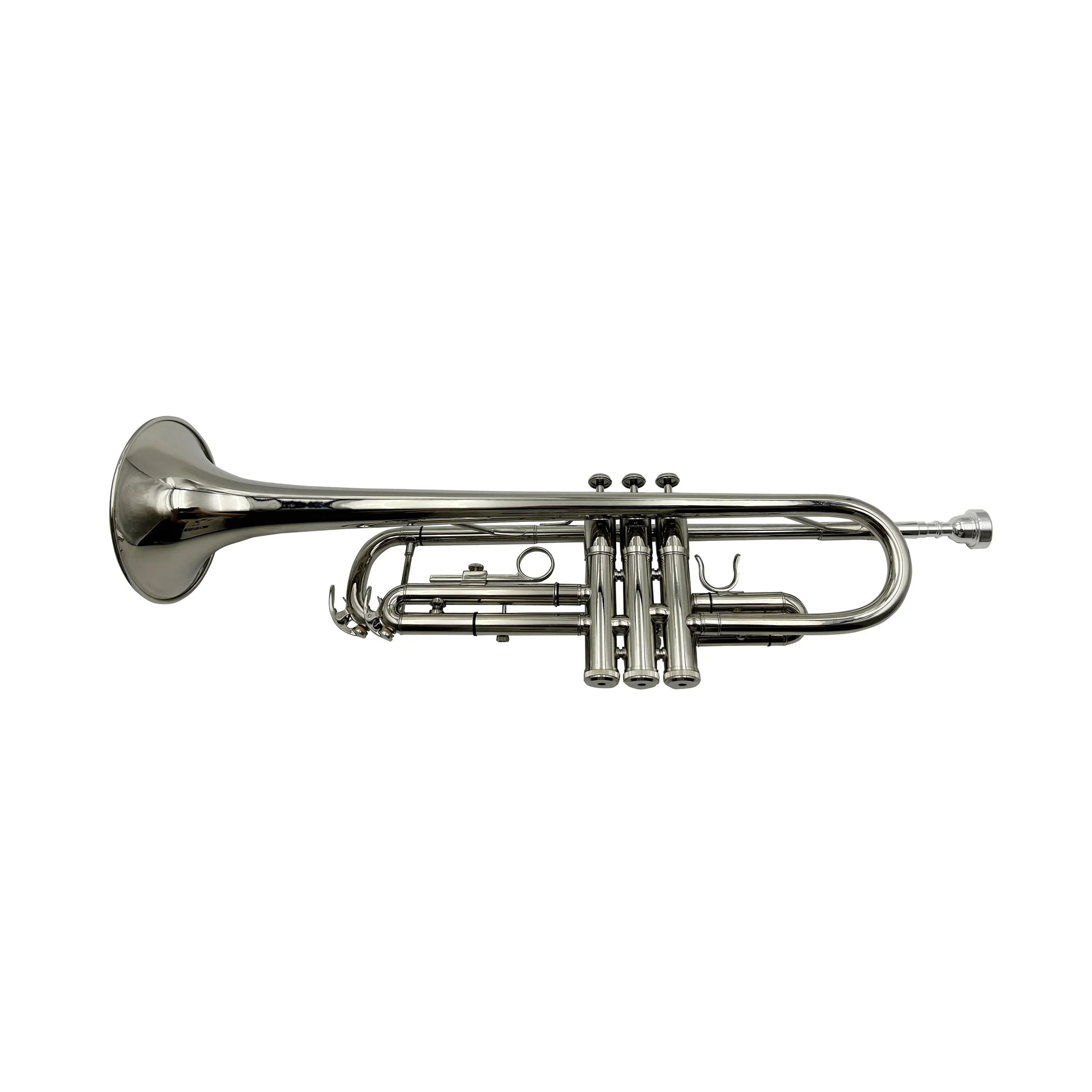 Shiny silver seassound oem nickel trumpet jytr401n with polished metallic finish and three valves brass body trompette instrument
