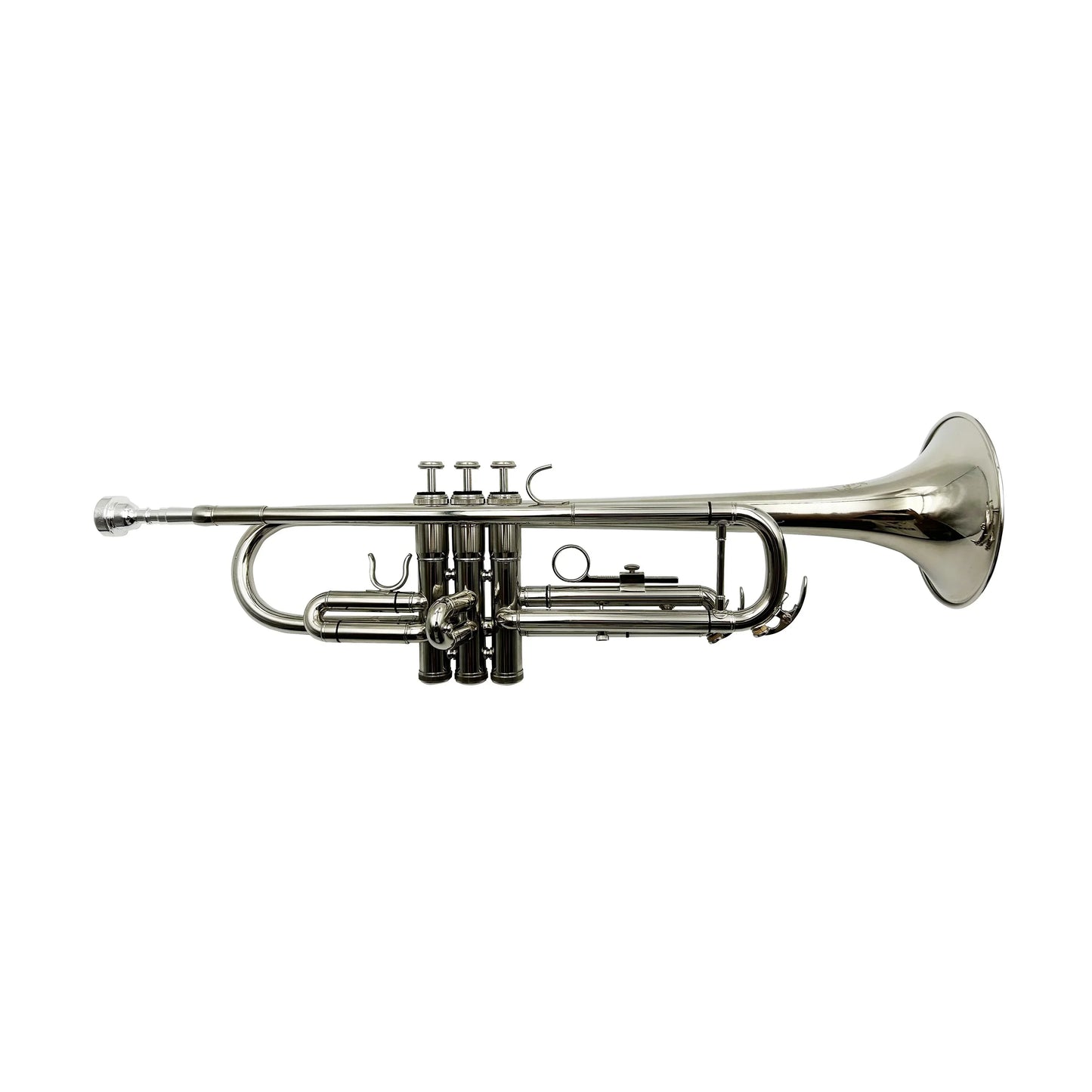 Shiny silver seasound oem nickel trumpet jytr401n with polished finish and three valve pistons brass body trompette instrument