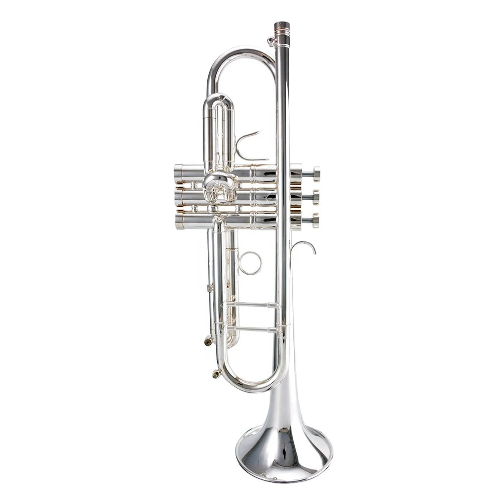 Seasound professional silver edward trumpet with polished metallic finish oem brass instrument for professional use