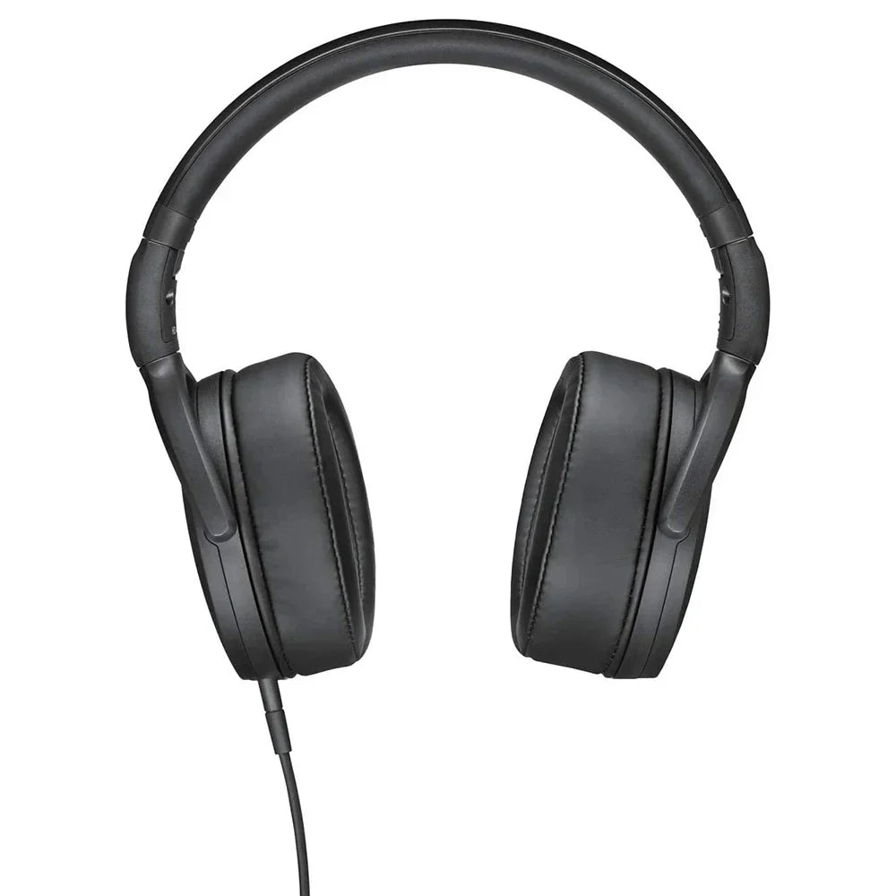 Black sennheiser hd400s headphones with padded earcups and bass noise reduction for esports gaming use