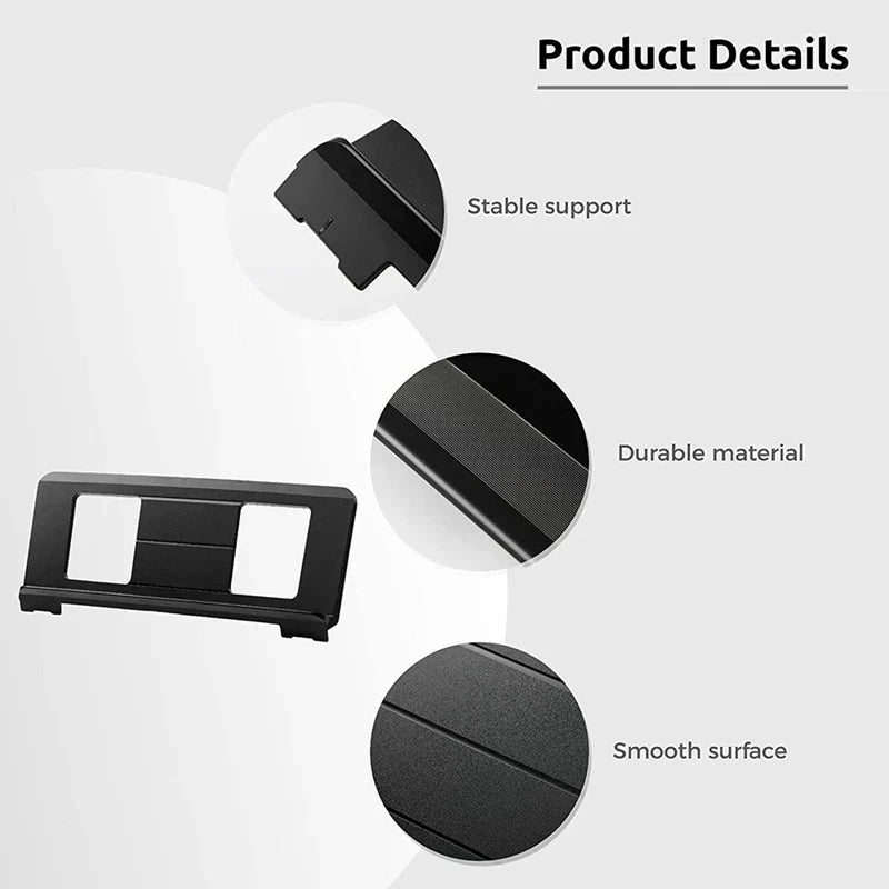 Black plastic music stand portable with sleek minimalist design for casio roland yamaha p35 p45 p48 p105 p115 p121