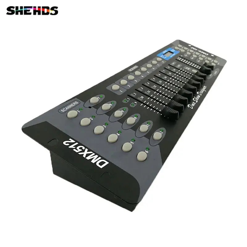 Black shehds new 192 dmx controller dj equipment with multiple knobs for precise console stage lighting control of moving head spotlights
