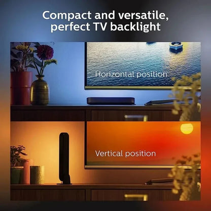 Black slim tv backlight with smart led symphony sound control pickup and music rhythm ambient lamp design