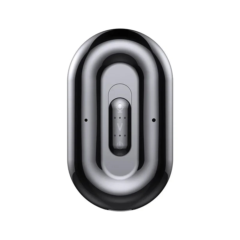 A sleek black and silver wireless charging pad for the smart voice digital voice digital recorder with magnetic hd noise features