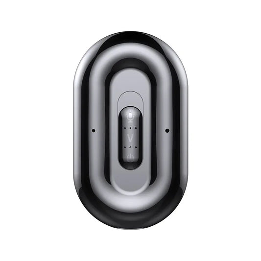 A sleek black and silver wireless charging pad for the smart voice digital voice digital recorder with magnetic hd noise features